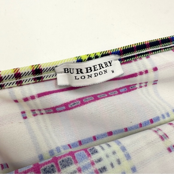 Burberry Purple Multi Wrap Skirt Swimsuit Coverup - Picture 4 of 9